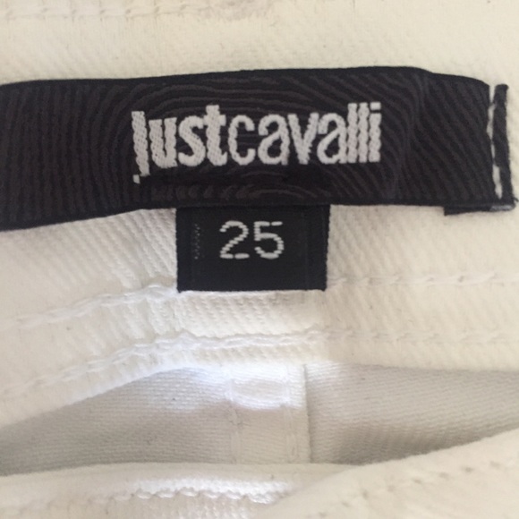 Just Cavalli White Straight Leg Jeans - Picture 5 of 6